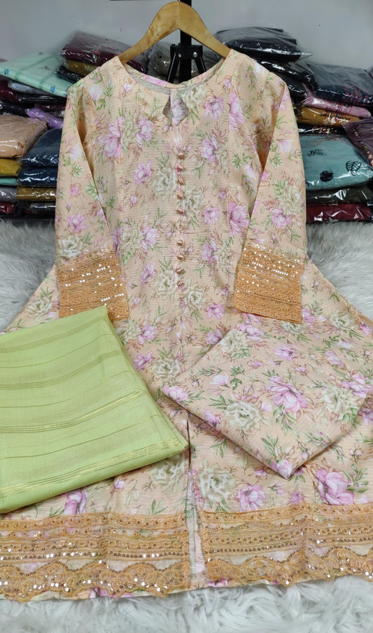 3 PIECE - EMBROIDERED / PRINTED LAWN SUIT