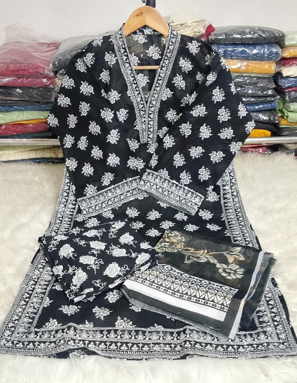 3 PIECE - EMBROIDERED KHADDAR SUIT