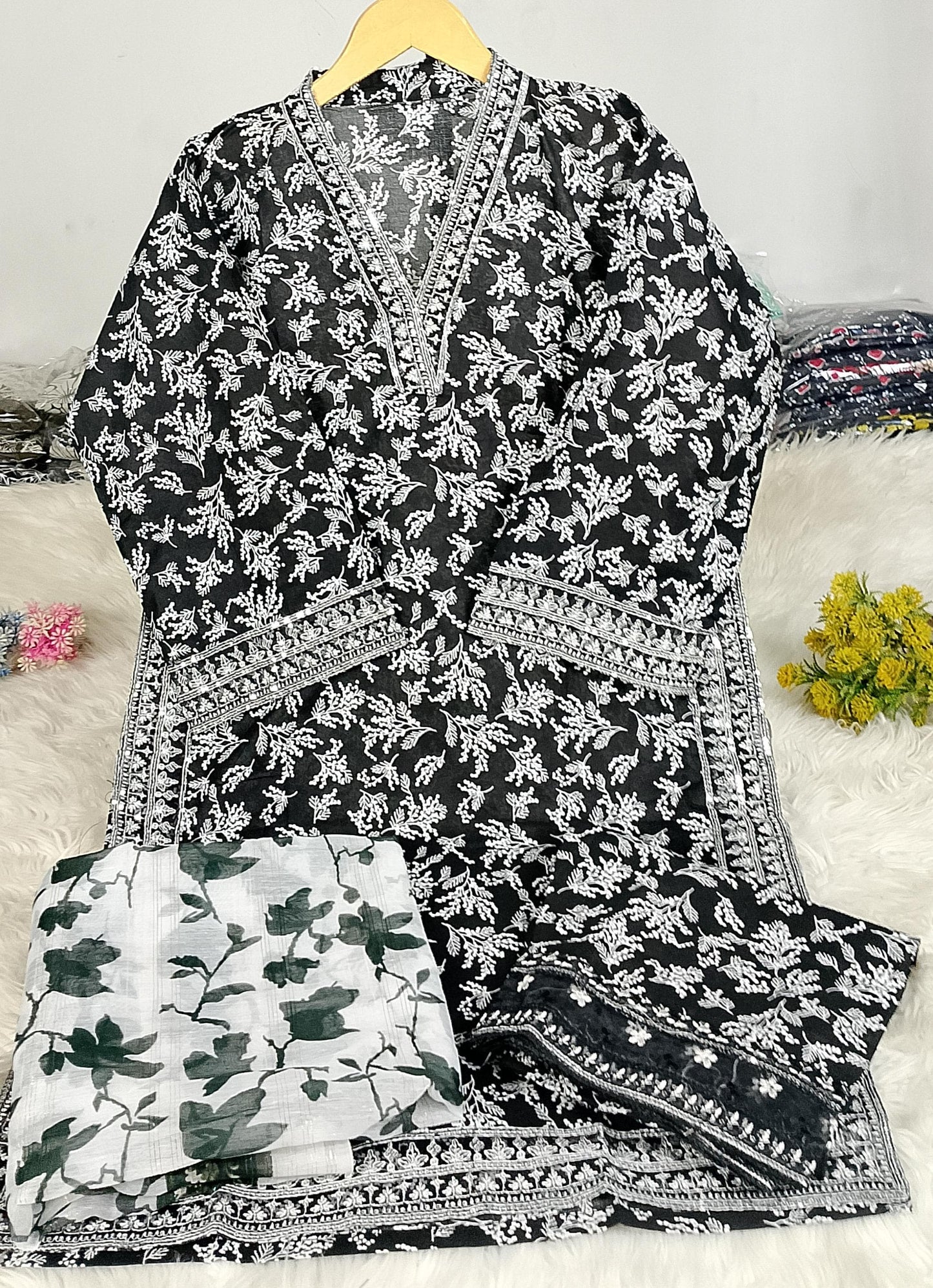 3 PIECE - EMBROIDERED KHADDAR SUIT