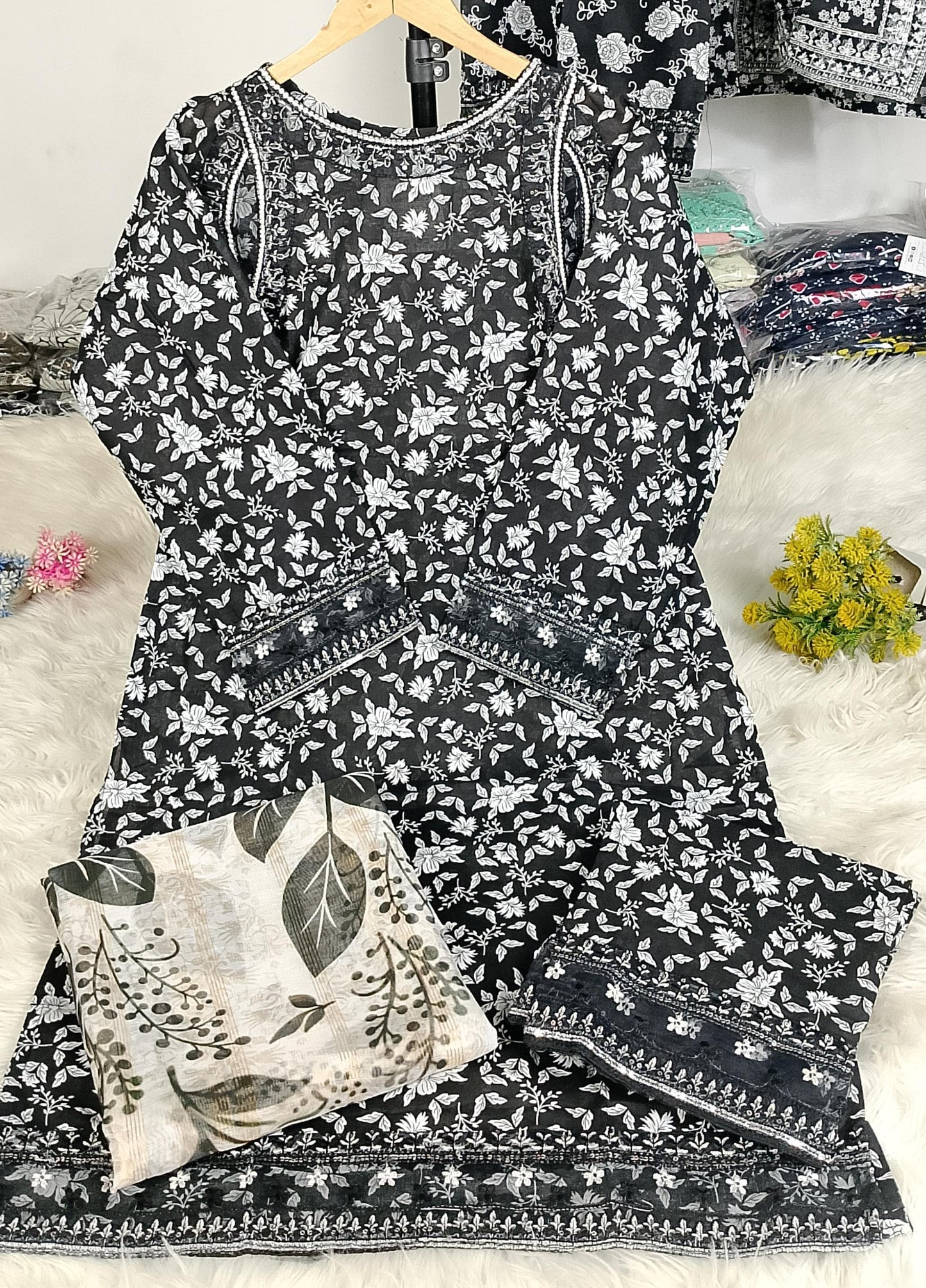 3 PIECE - EMBROIDERED KHADDAR SUIT