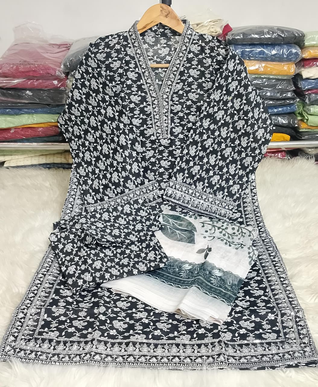 3 PIECE - EMBROIDERED KHADDAR SUIT