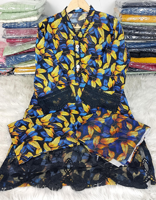 3 PIECE - EMBROIDERED / PRINTED LAWN SUIT