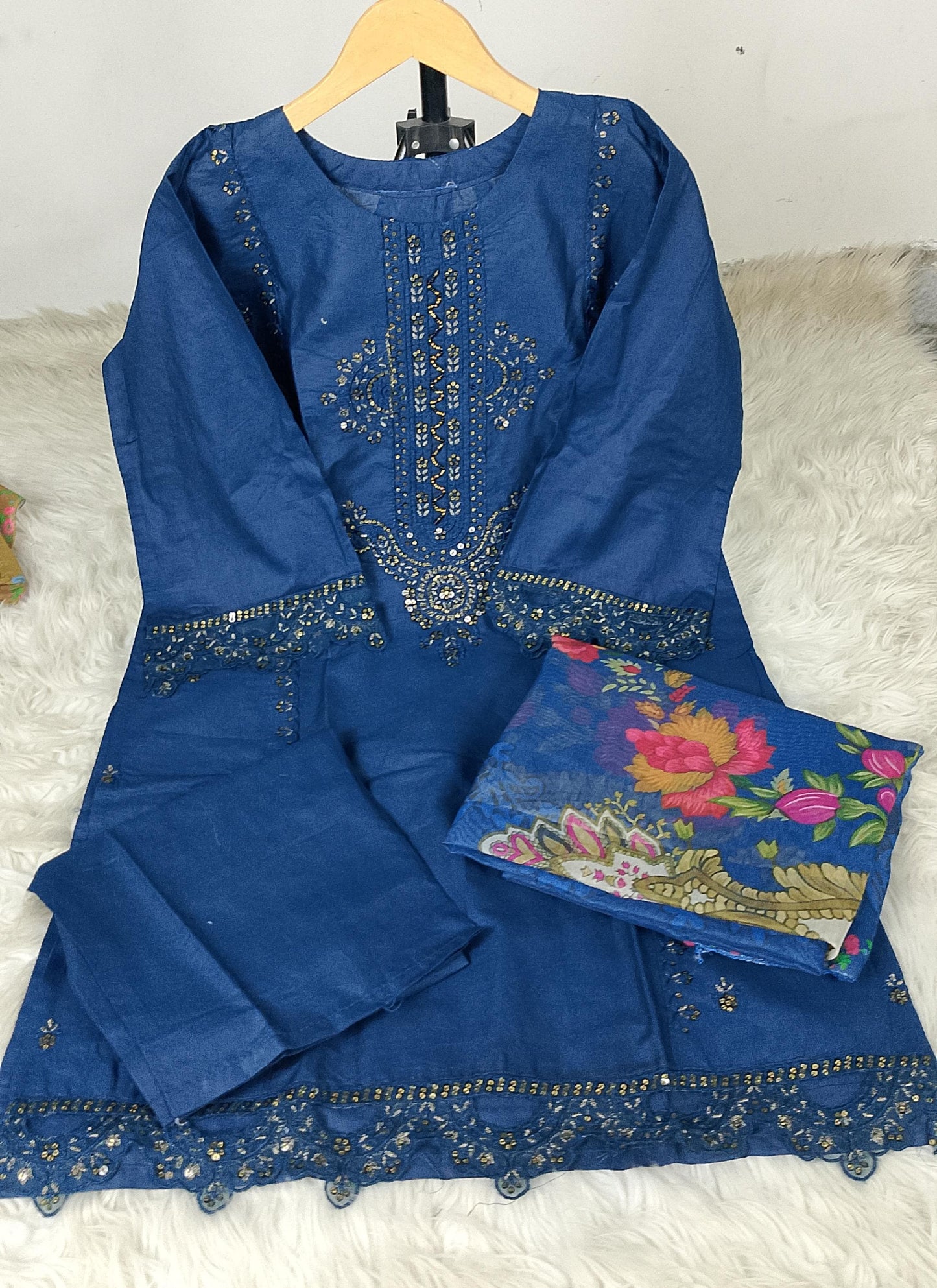 3 PIECE - EMBROIDERED LAWN SUIT