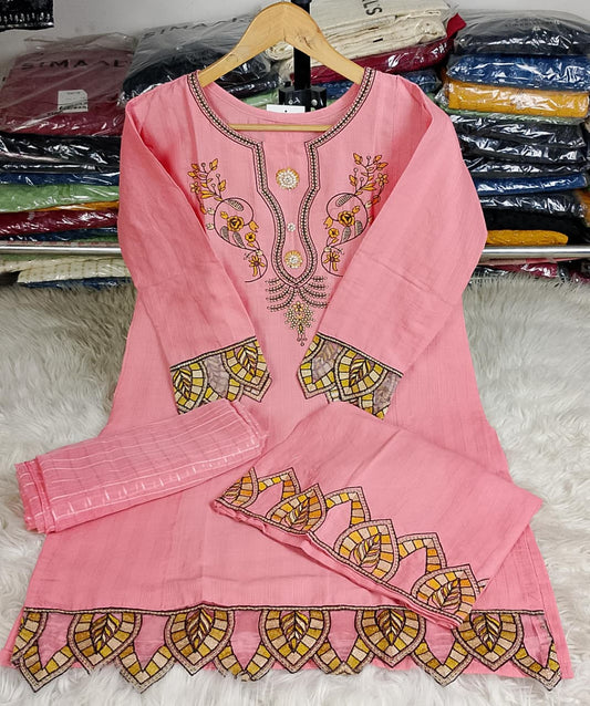 3 PIECE - EMBROIDERED LAWN SUIT