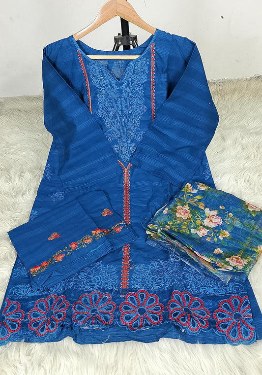 3 PIECE - EMBROIDERED LAWN SUIT