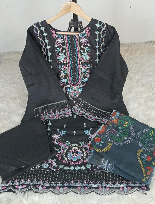 3 PIECE - EMBROIDERED LAWN SUIT