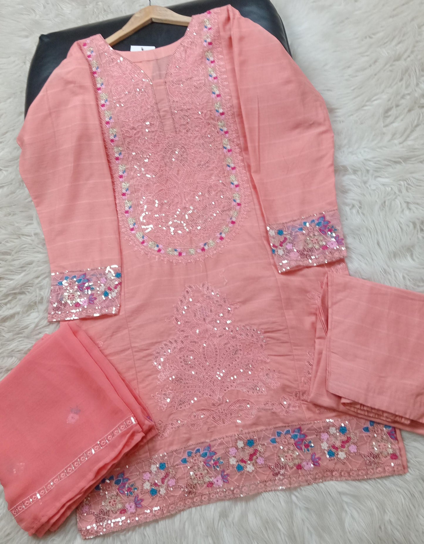 3 PIECE - EMBROIDERED LAWN SUIT