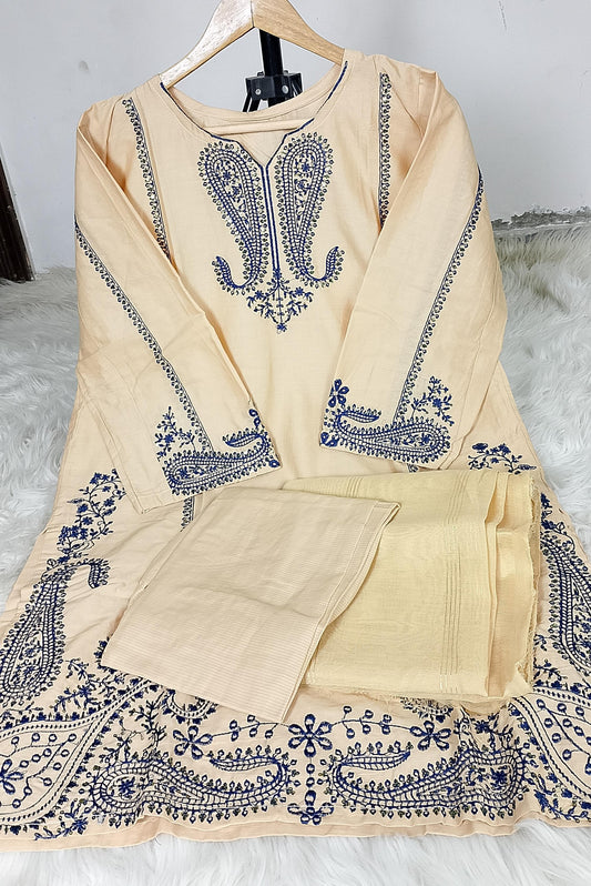 3 PIECE - EMBROIDERED LAWN SUIT