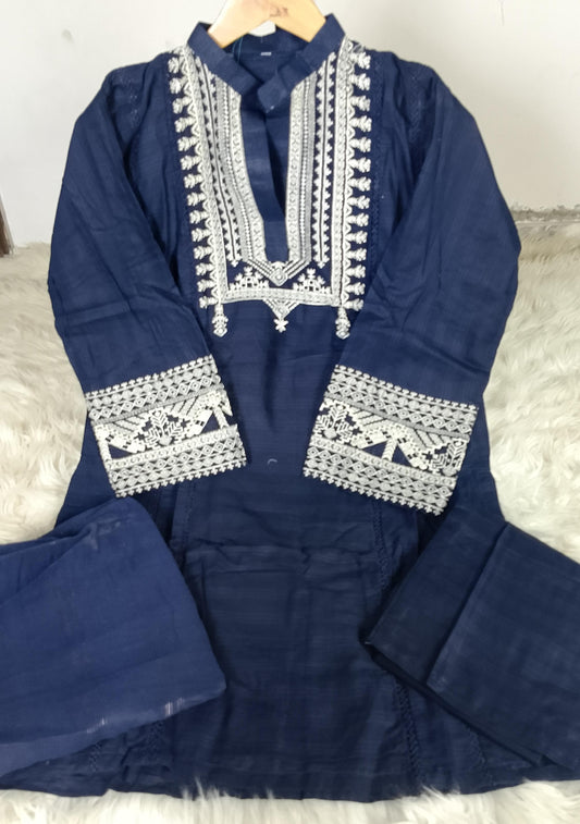 3 PIECE - EMBROIDERED LAWN SUIT