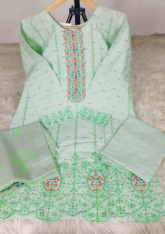 3 PIECE - EMBROIDERED LAWN SUIT