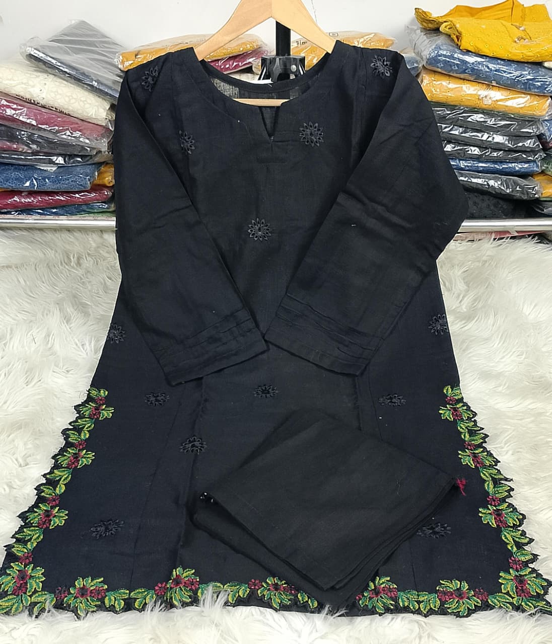 2 PIECE - EMBROIDERED KHADDAR SUIT