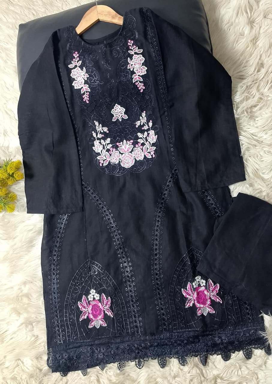 2 PIECE - EMBROIDERED KHADDAR SUIT
