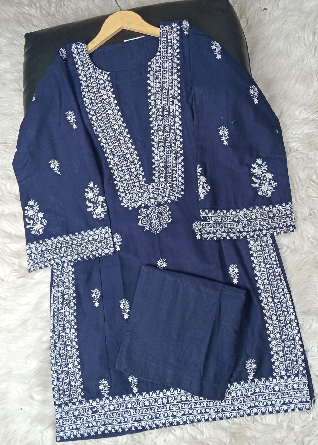 2 PIECE - EMBROIDERED KHADDAR SUIT