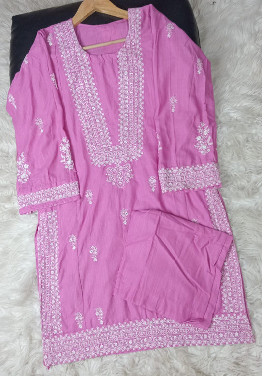 2 PIECE - EMBROIDERED KHADDAR SUIT