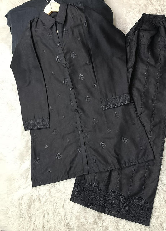 2 PIECE - EMBROIDERED KHADDAR SUIT