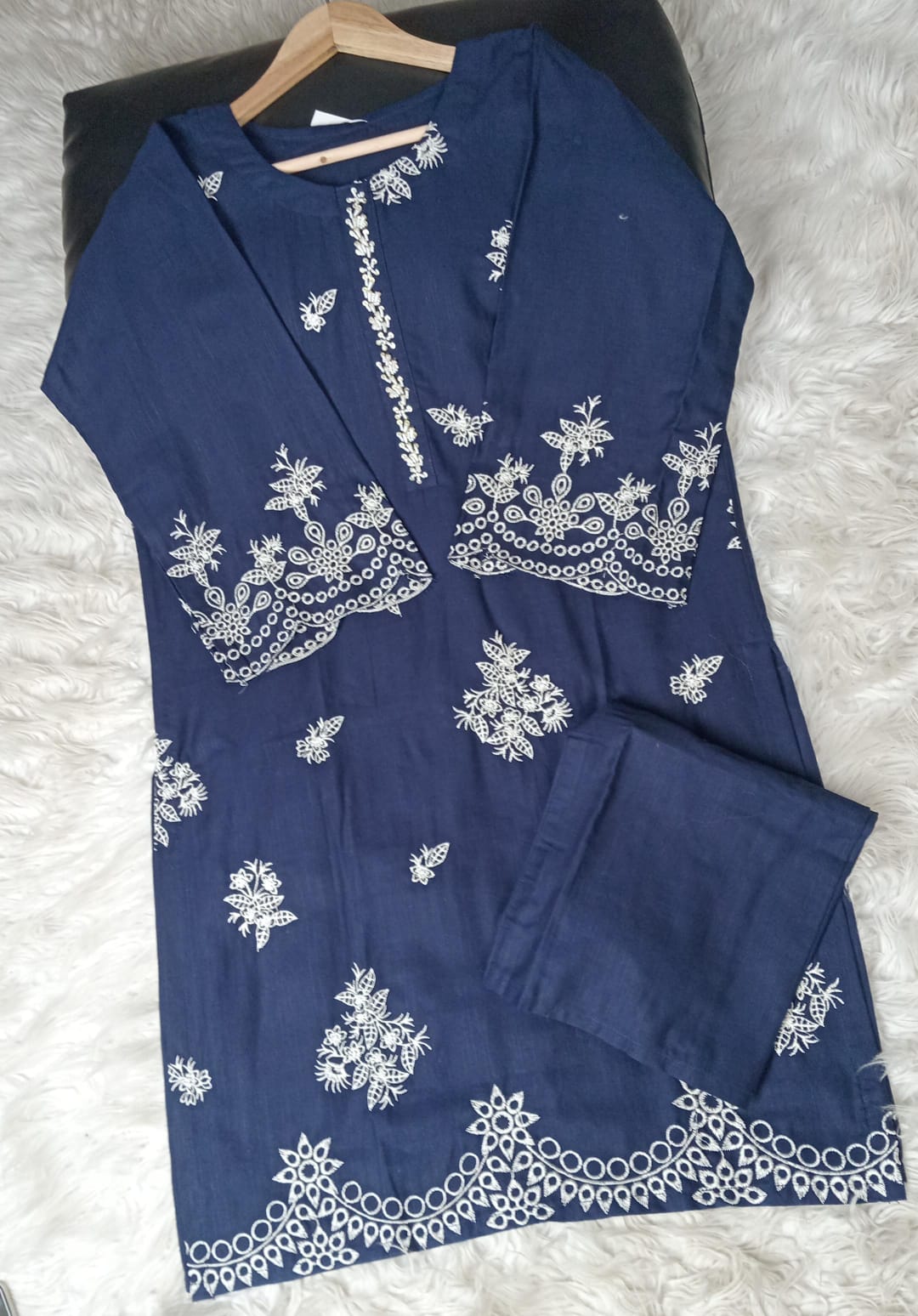 2 PIECE - EMBROIDERED KHADDAR SUIT