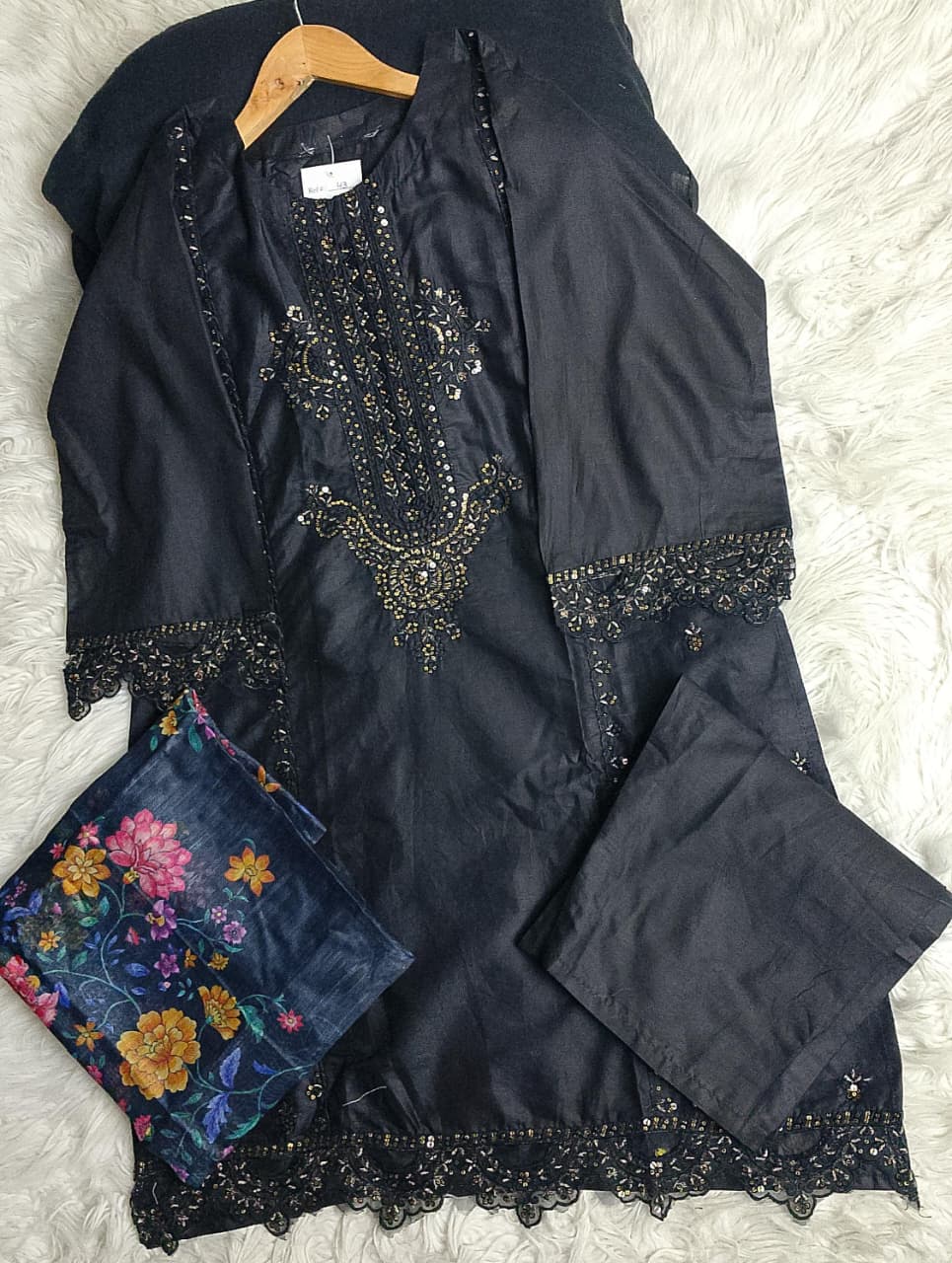 3 PIECE - EMBROIDERED LAWN SUIT
