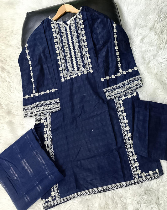 3 PIECE - EMBROIDERED LAWN SUIT
