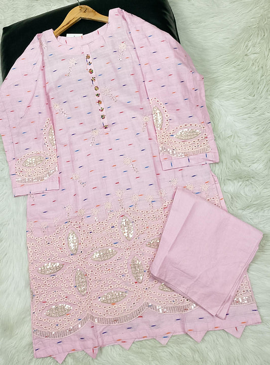 2 PIECE - EMBROIDERED LAWN SUIT