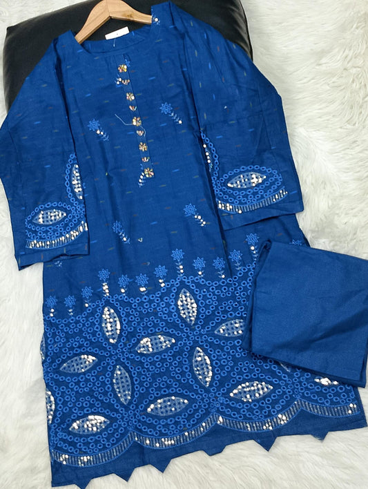 2 PIECE - EMBROIDERED LAWN SUIT