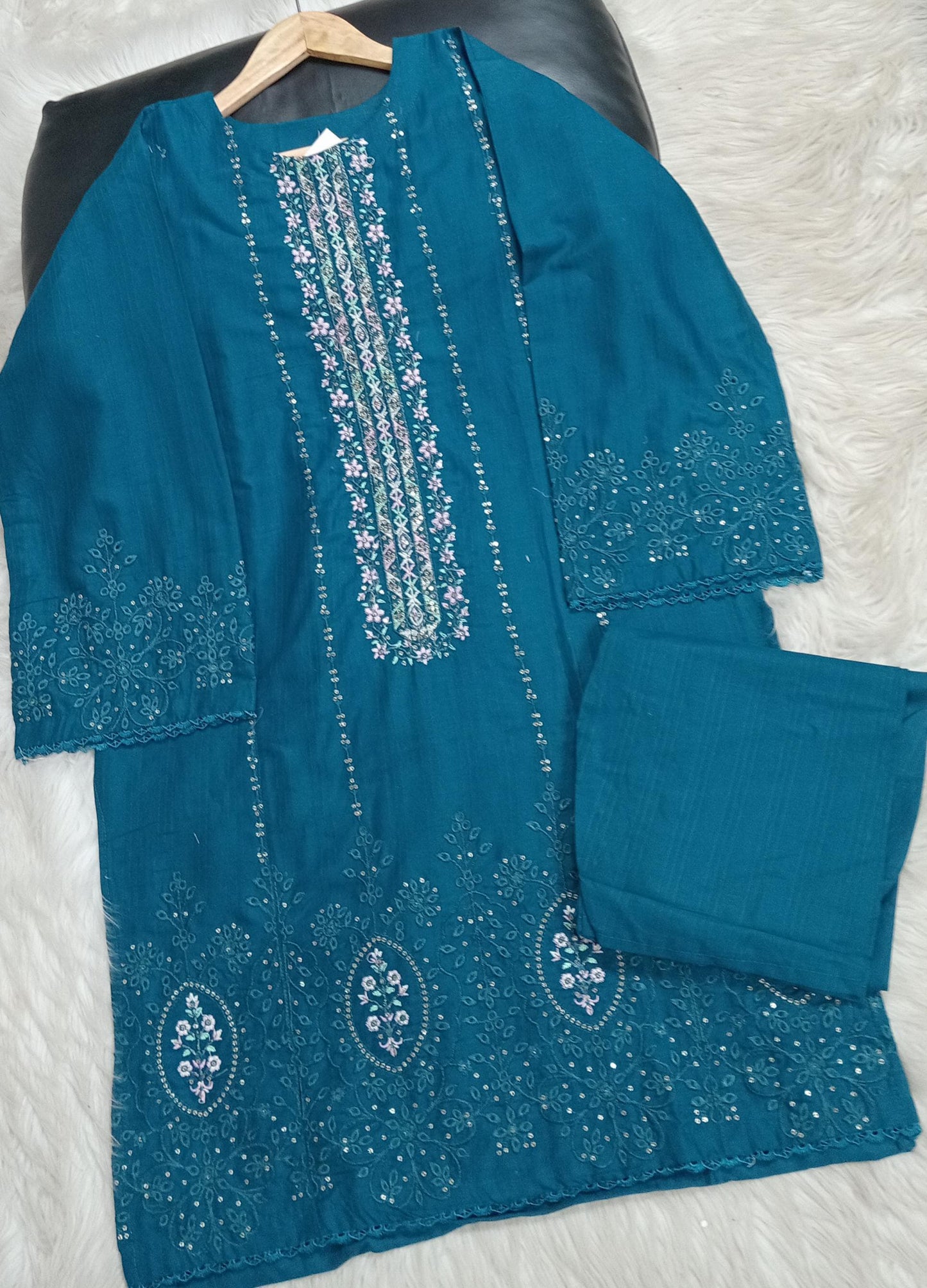 2 PIECE - EMBROIDERED LAWN SUIT