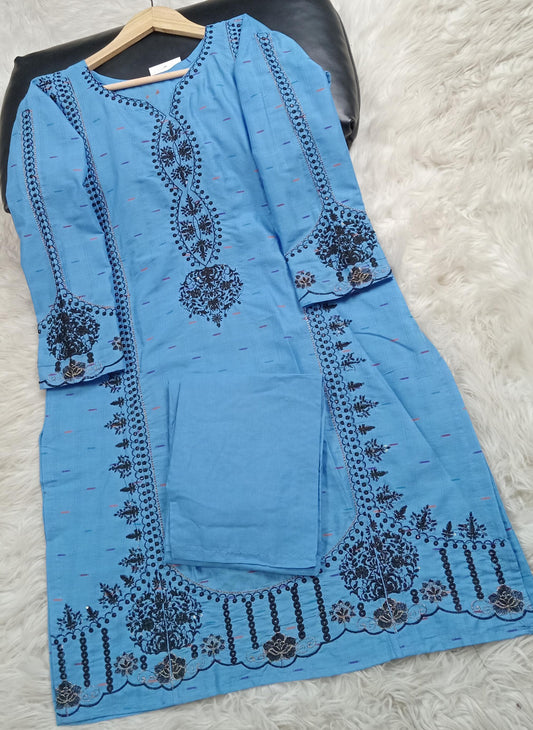 2 PIECE - EMBROIDERED LAWN SUIT