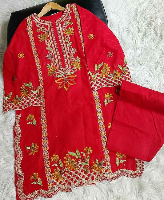 2 PIECE - EMBROIDERED LAWN SUIT