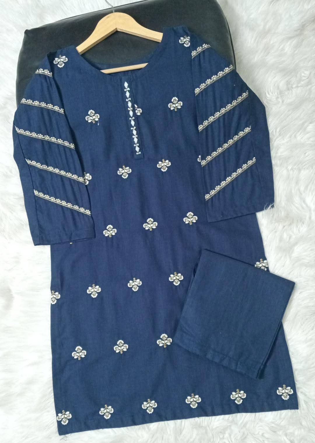 2 PIECE - EMBROIDERED KHADDAR SUIT