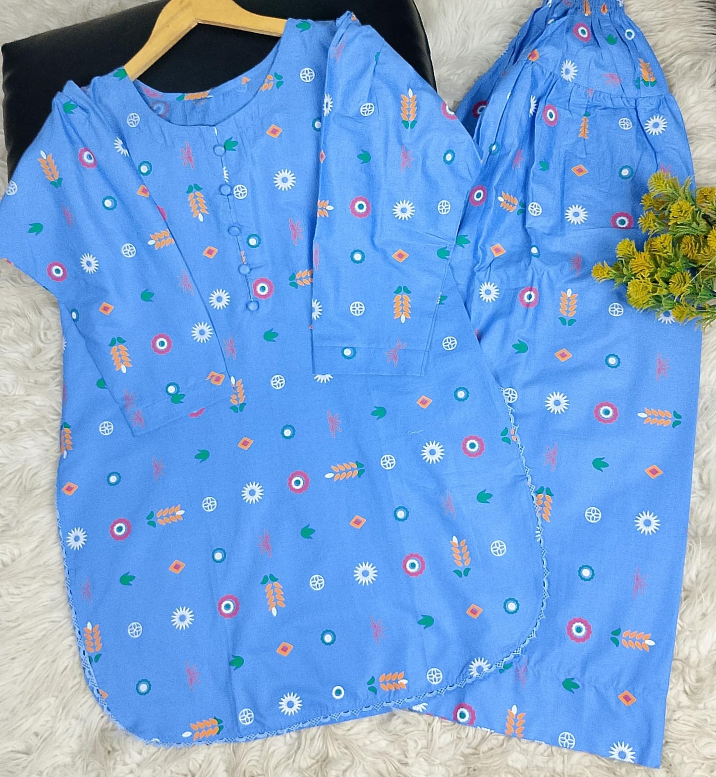 2 PIECE - EMBROIDERED LAWN SUIT