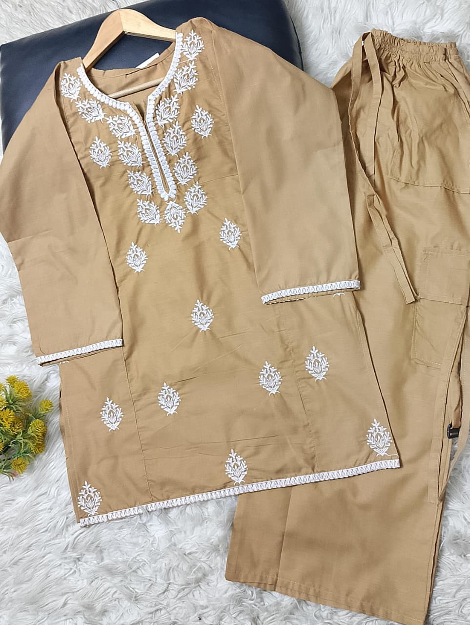 2 PIECE - EMBROIDERED LAWN SUIT