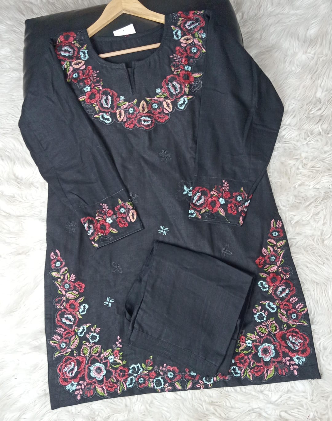 2 PIECE - EMBROIDERED KHADDAR SUIT