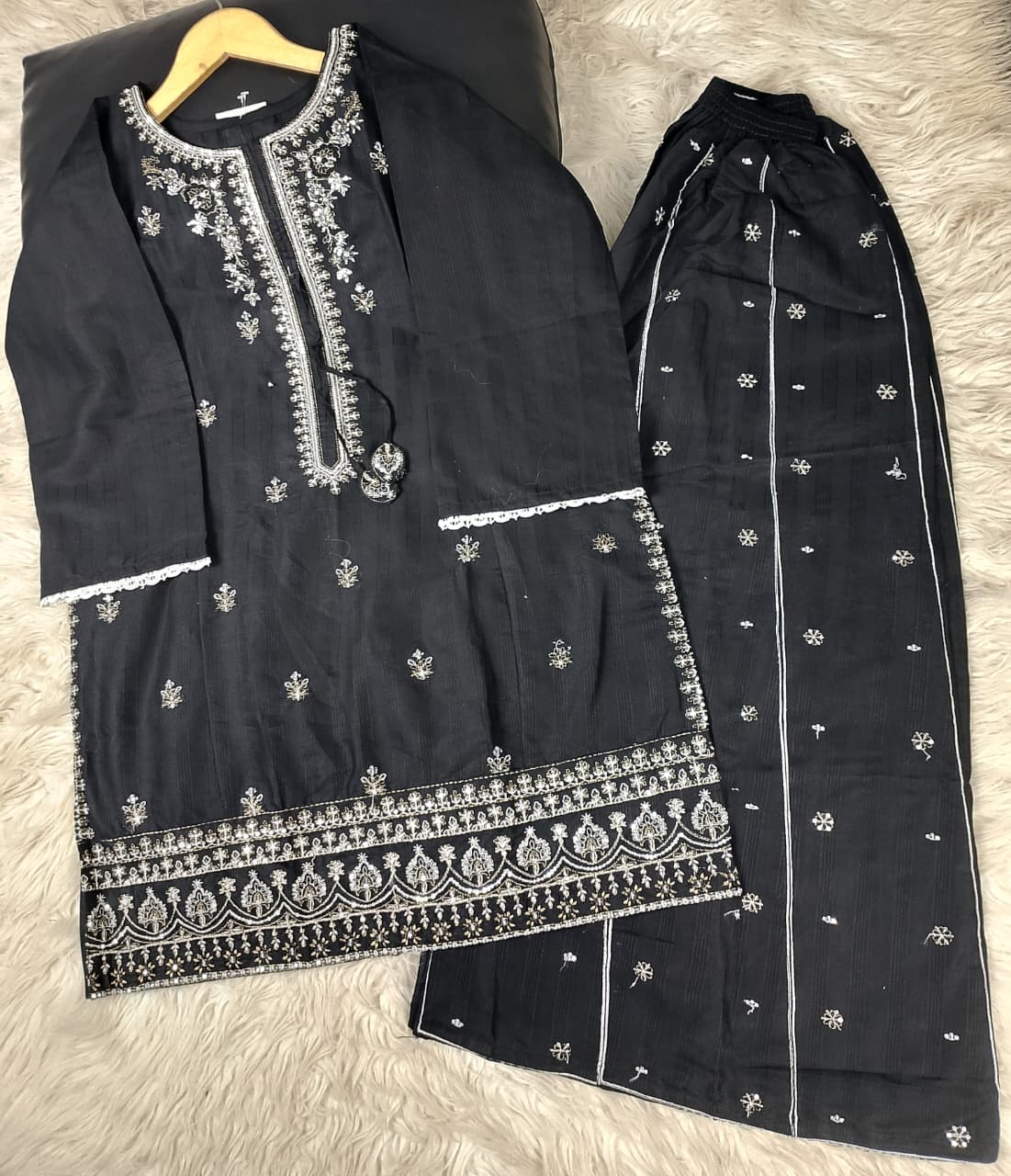 2 PIECE - EMBROIDERED KHADDAR SUIT