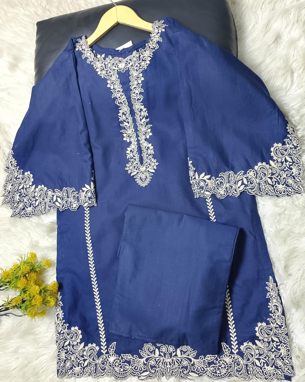 2 PIECE - EMBROIDERED KHADDAR SUIT
