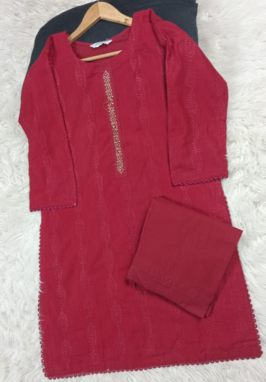 2 PIECE - EMBROIDERED LAWN SUIT