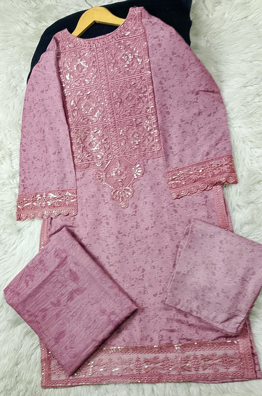 3 PIECE - EMBROIDERED LAWN SUIT