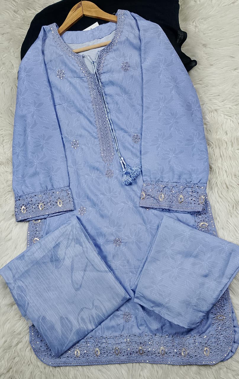 3 PIECE - EMBROIDERED LAWN SUIT