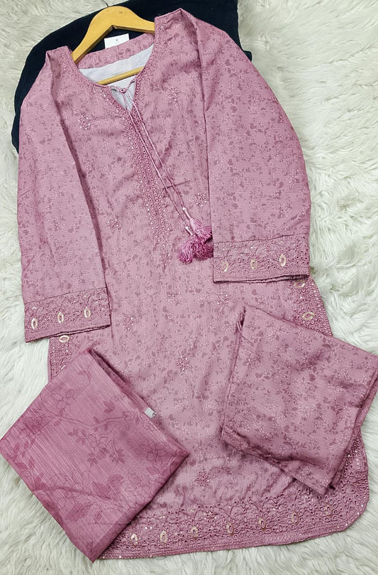 3 PIECE - EMBROIDERED LAWN SUIT