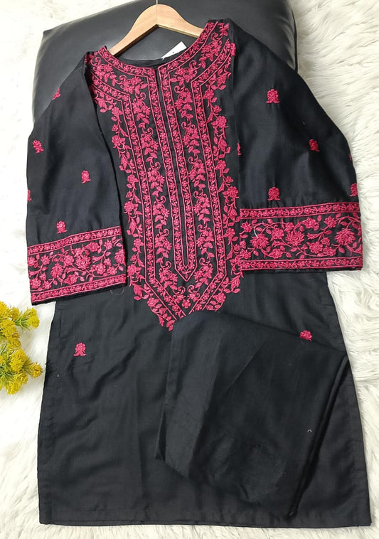 2 PIECE - EMBROIDERED KHADDAR SUIT