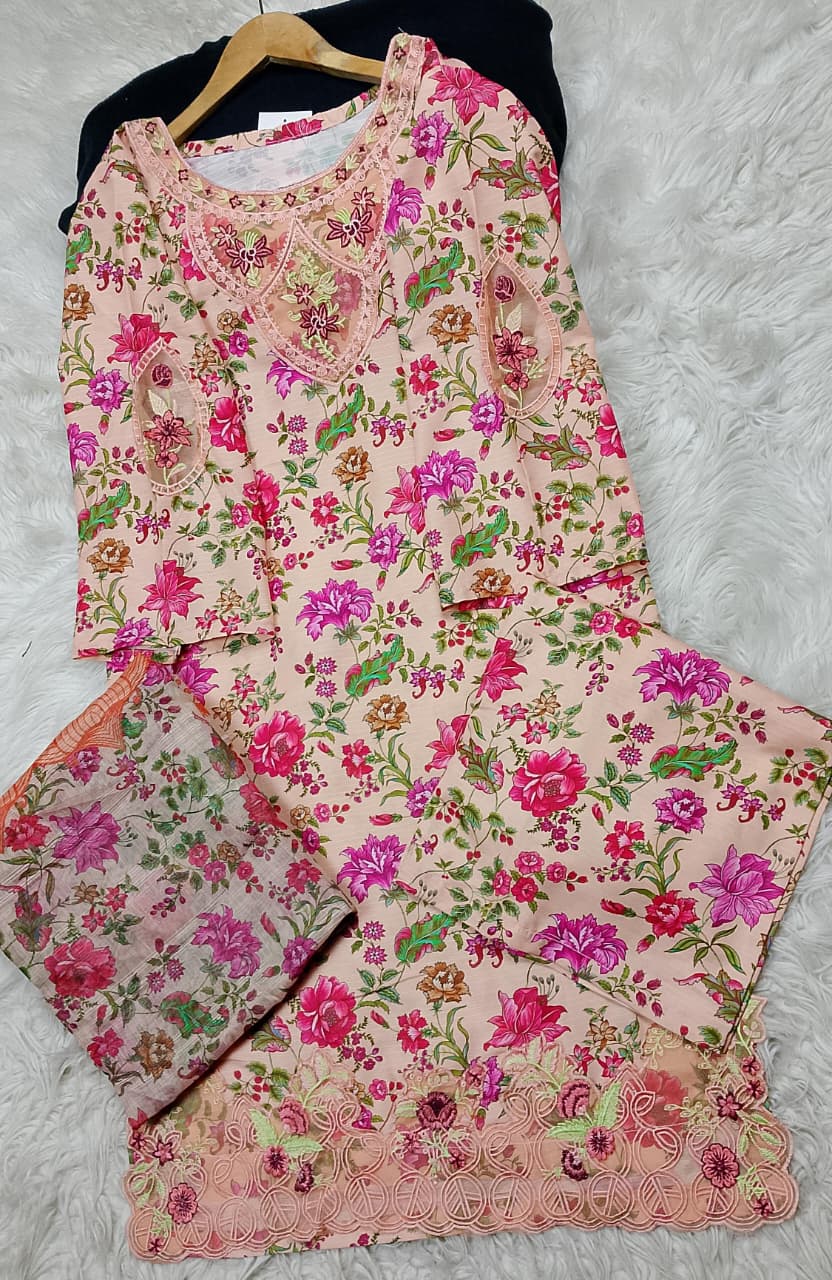 3 PIECE - EMBROIDERED LAWN SUIT