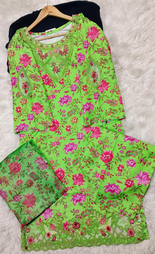 3 PIECE - EMBROIDERED LAWN SUIT