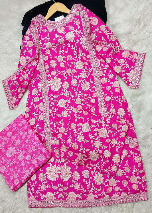 3 PIECE - EMBROIDERED LAWN SUIT