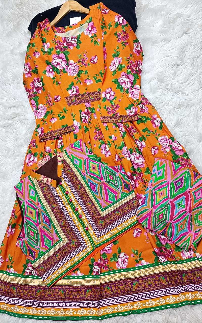 3 PIECE - EMBROIDERED LAWN SUIT