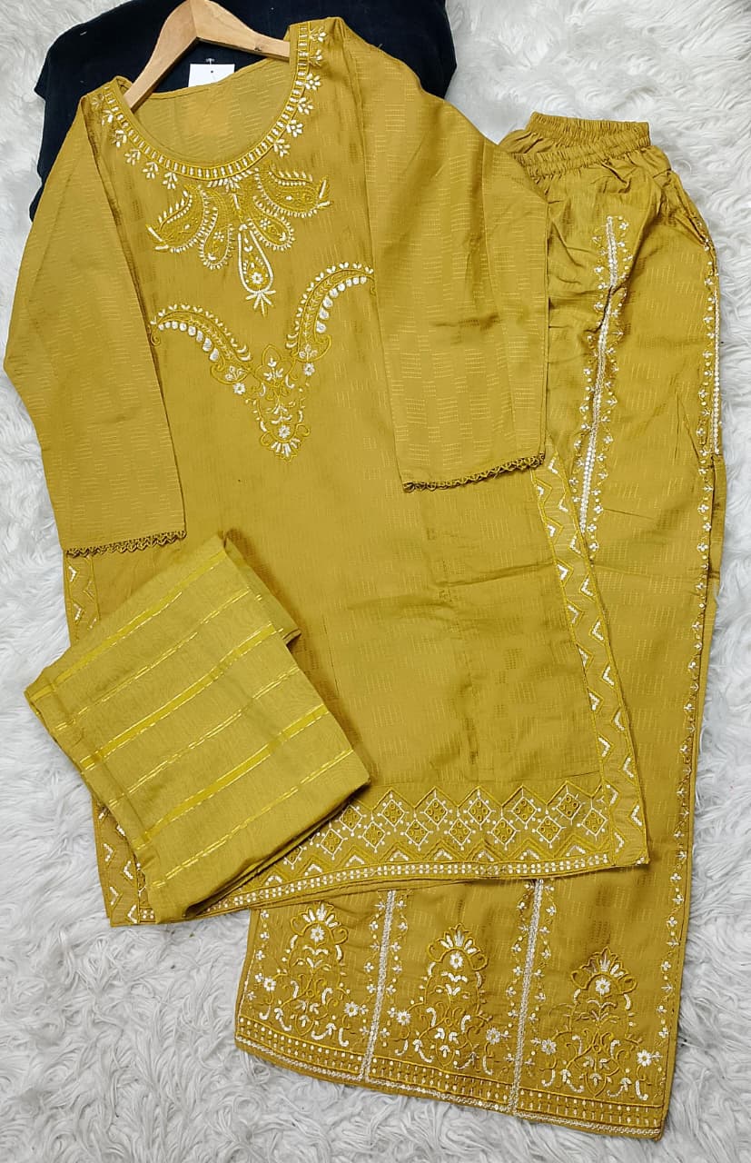3 PIECE - EMBROIDERED LAWN SUIT