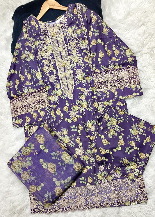 3 PIECE - EMBROIDERED LAWN SUIT