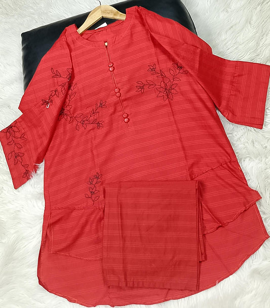 2 PIECE - EMBROIDERED LAWN SUIT