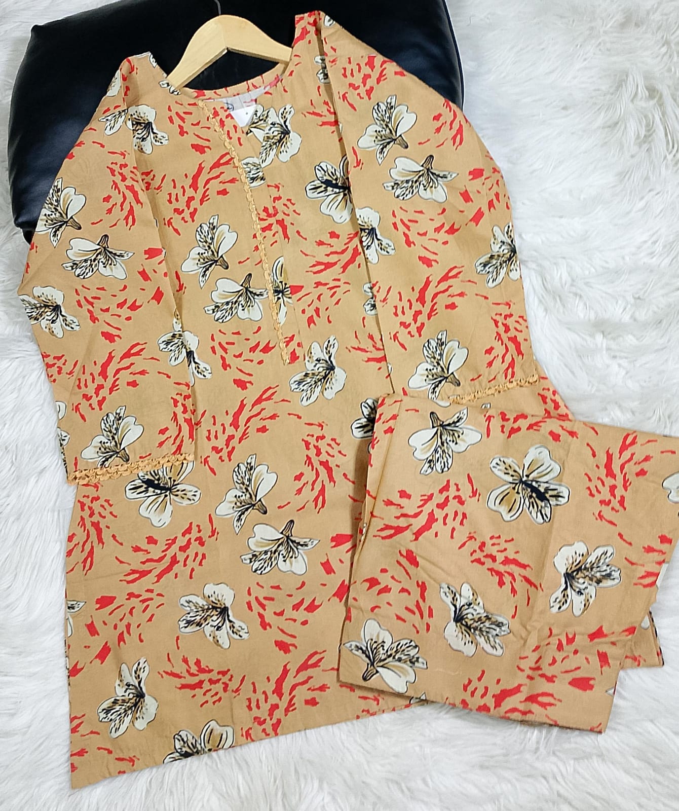 2 PIECE - EMBROIDERED LAWN SUIT