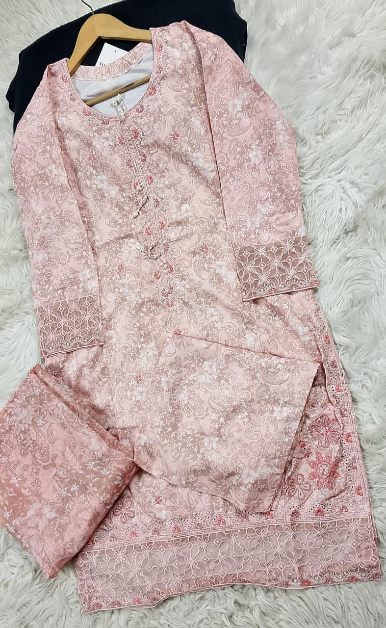 3 PIECE - EMBROIDERED LAWN SUIT