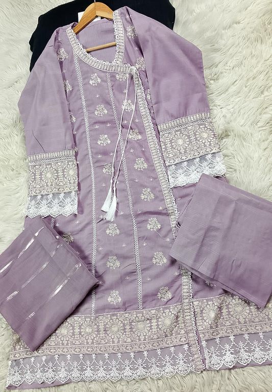 3 PIECE - EMBROIDERED LAWN SUIT
