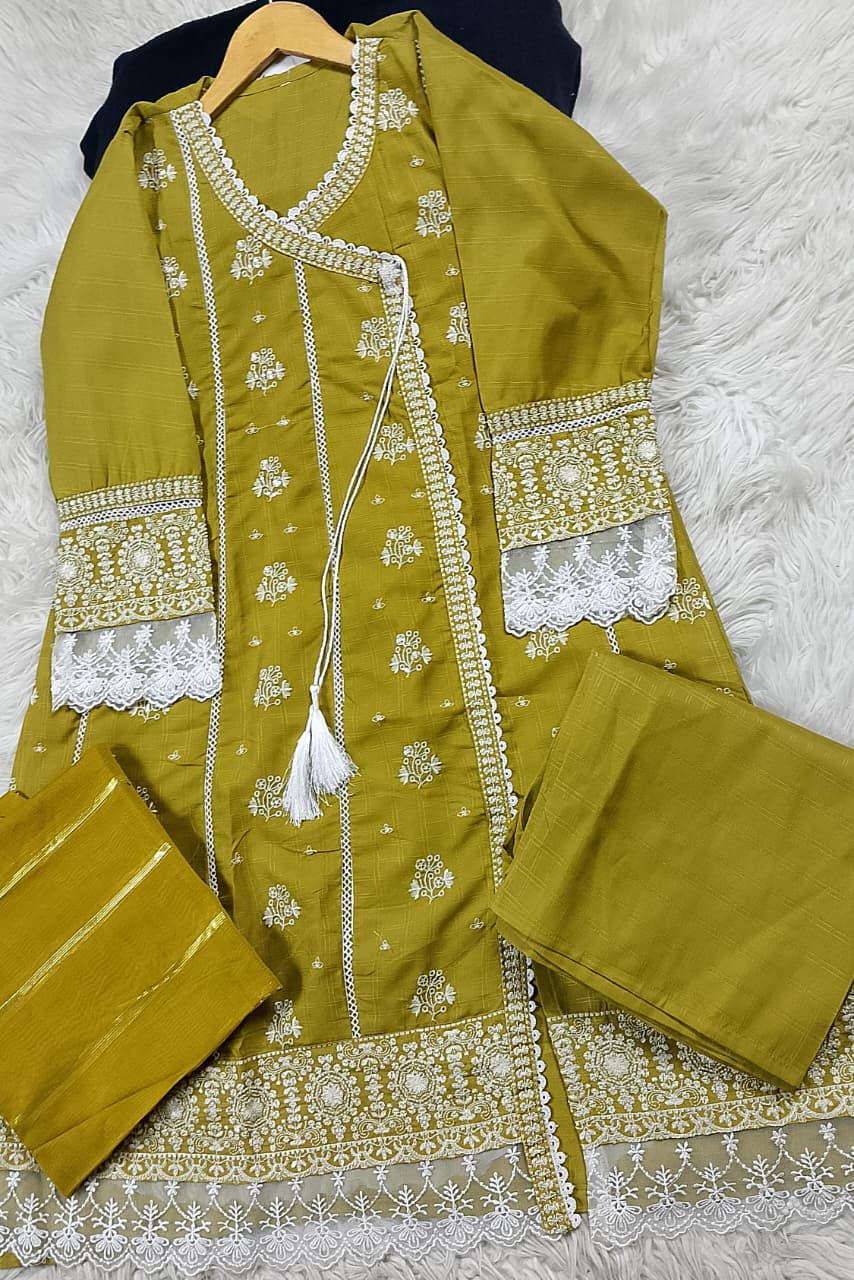 3 PIECE - EMBROIDERED LAWN SUIT