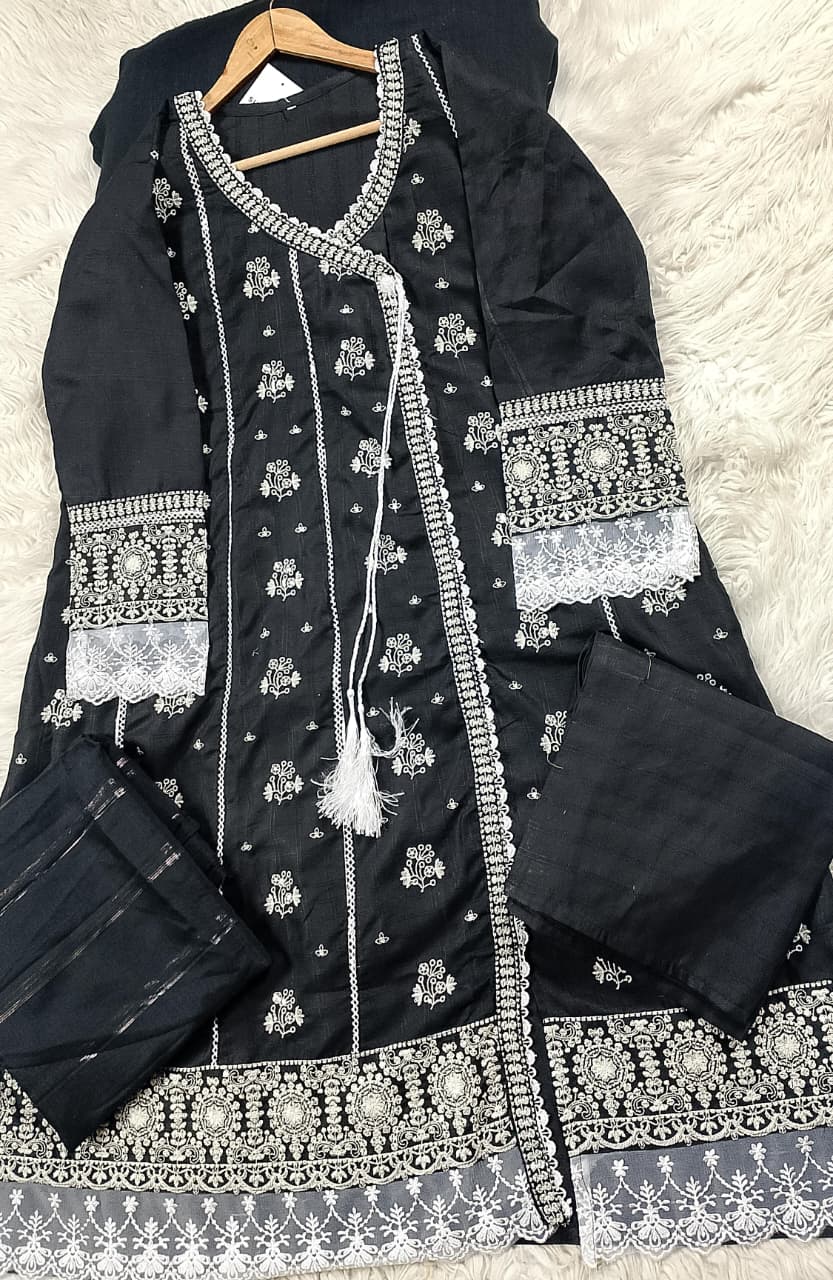 3 PIECE - EMBROIDERED LAWN SUIT